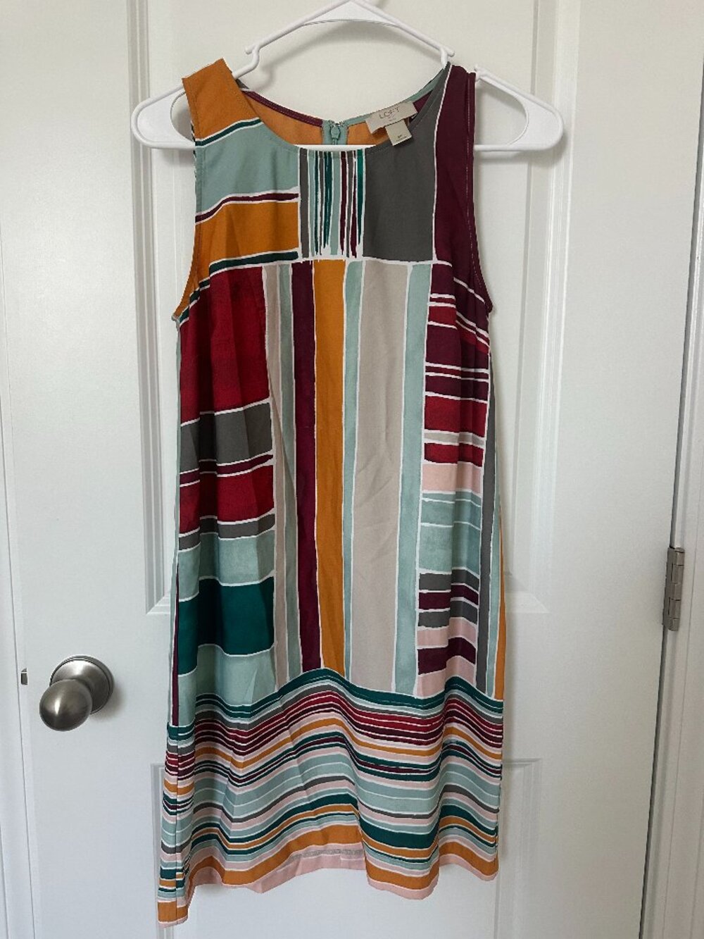 Women's LOFT Outlet Sleeveless Multicolor Dress
